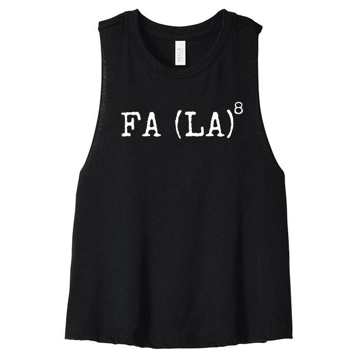 Funny Math Science Christmas Formula Women's Racerback Cropped Tank