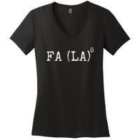 Funny Math Science Christmas Formula Women's V-Neck T-Shirt