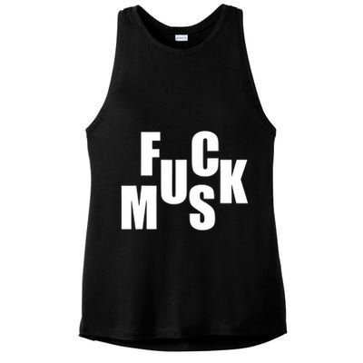 F.u.c.k M.u.s.k Sarcasm Humor Saying Adult Joke Funny Ladies PosiCharge Tri-Blend Wicking Tank