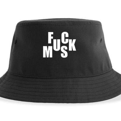 F.u.c.k M.u.s.k Sarcasm Humor Saying Adult Joke Funny Sustainable Bucket Hat