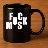 F.u.c.k M.u.s.k Sarcasm Humor Saying Adult Joke Funny 11oz C Handle Ceramic Mug