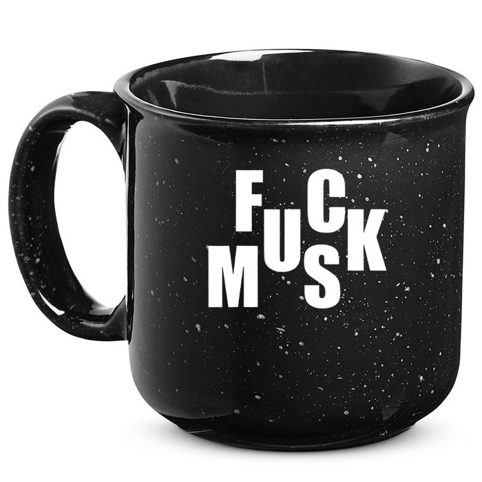 F.u.c.k M.u.s.k Sarcasm Humor Saying Adult Joke Funny 15oz Campfire Ceramic Mug