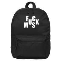 F.u.c.k M.u.s.k Sarcasm Humor Saying Adult Joke Funny 16 in Basic Backpack