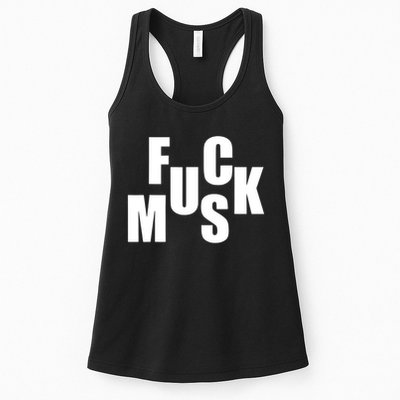 F.u.c.k M.u.s.k Sarcasm Humor Saying Adult Joke Funny Womens Tank Top