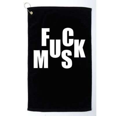 F.u.c.k M.u.s.k Sarcasm Humor Saying Adult Joke Funny Golf Towel