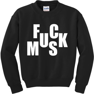 F.u.c.k M.u.s.k Sarcasm Humor Saying Adult Joke Funny Kids Sweatshirt