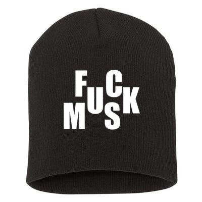 F.u.c.k M.u.s.k Sarcasm Humor Saying Adult Joke Funny Short Acrylic Beanie