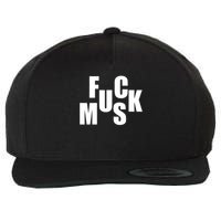 F.u.c.k M.u.s.k Sarcasm Humor Saying Adult Joke Funny Wool Snapback Cap