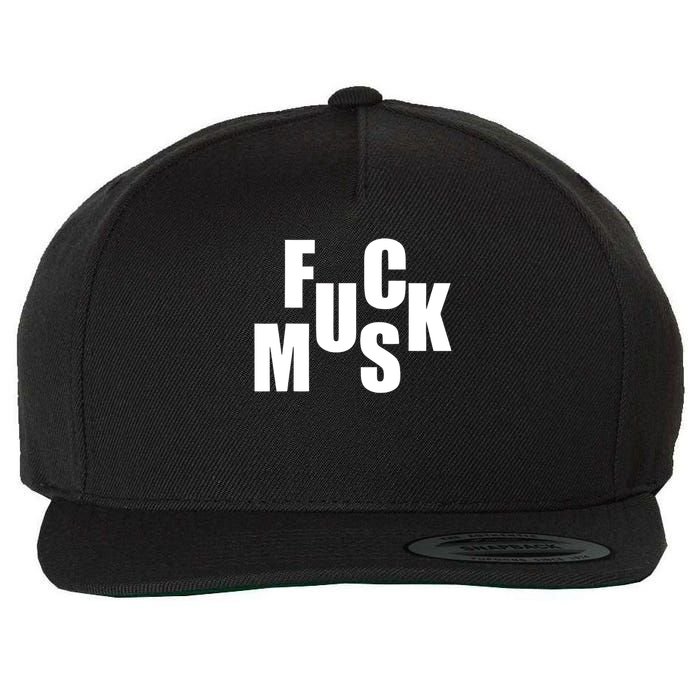 F.u.c.k M.u.s.k Sarcasm Humor Saying Adult Joke Funny Wool Snapback Cap