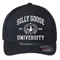 Funny Meme School Bird Silly Goose University Design Flexfit Unipanel Trucker Cap