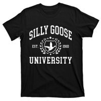 Funny Meme School Bird Silly Goose University Design T-Shirt