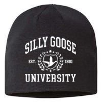 Funny Meme School Bird Silly Goose University Design Sustainable Beanie