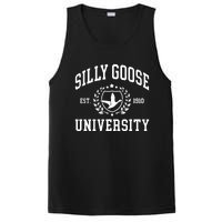 Funny Meme School Bird Silly Goose University Design PosiCharge Competitor Tank