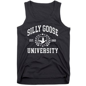 Funny Meme School Bird Silly Goose University Design Tank Top