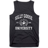 Funny Meme School Bird Silly Goose University Design Tank Top