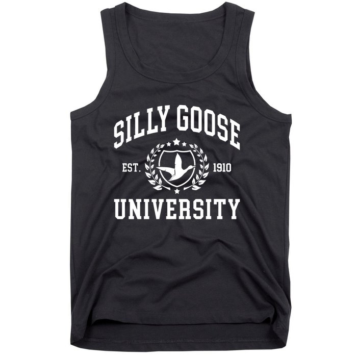 Funny Meme School Bird Silly Goose University Design Tank Top