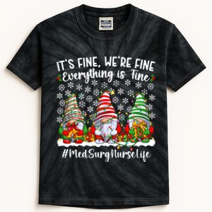 Funny Med Surg Nurse Christmas Medicalsurgical Nurse Xmas Long Sleeve Kids Tie-Dye T-Shirt