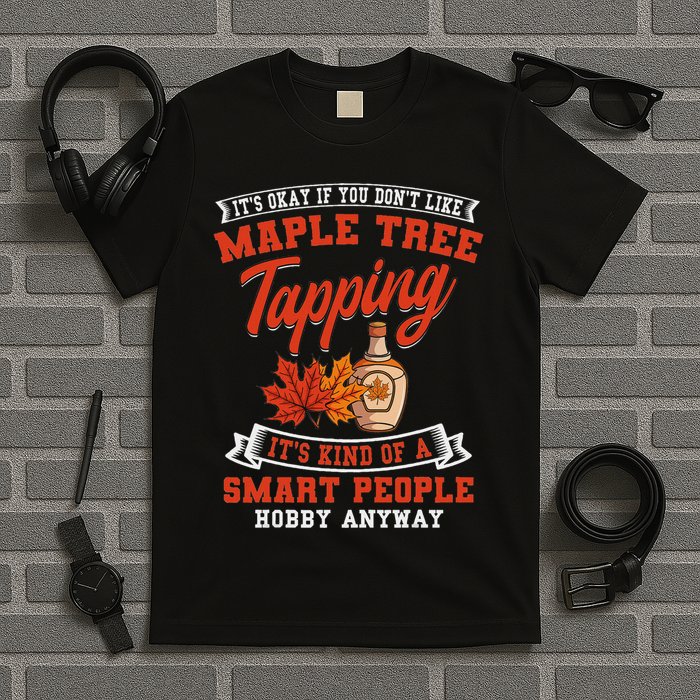 Funny Maple Syrup Tree Tapping Smart People Hobby T-Shirt
