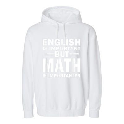 Funny Math Science Nerd Teacher Gift Idea Birthday Garment-Dyed Fleece Hoodie