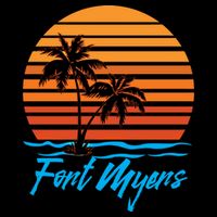 Fort Myers Sunset Palm Trees Beach Vacation Tourist Funny Gift Bucket Hat