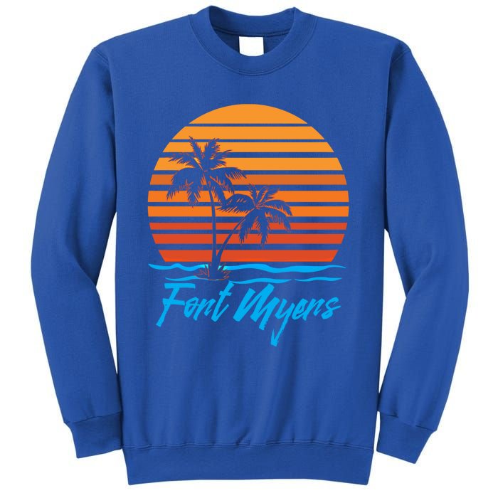 Fort Myers Sunset Palm Trees Beach Vacation Tourist Funny Gift Sweatshirt