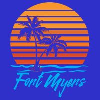 Fort Myers Sunset Palm Trees Beach Vacation Tourist Funny Gift 16 in Basic Backpack