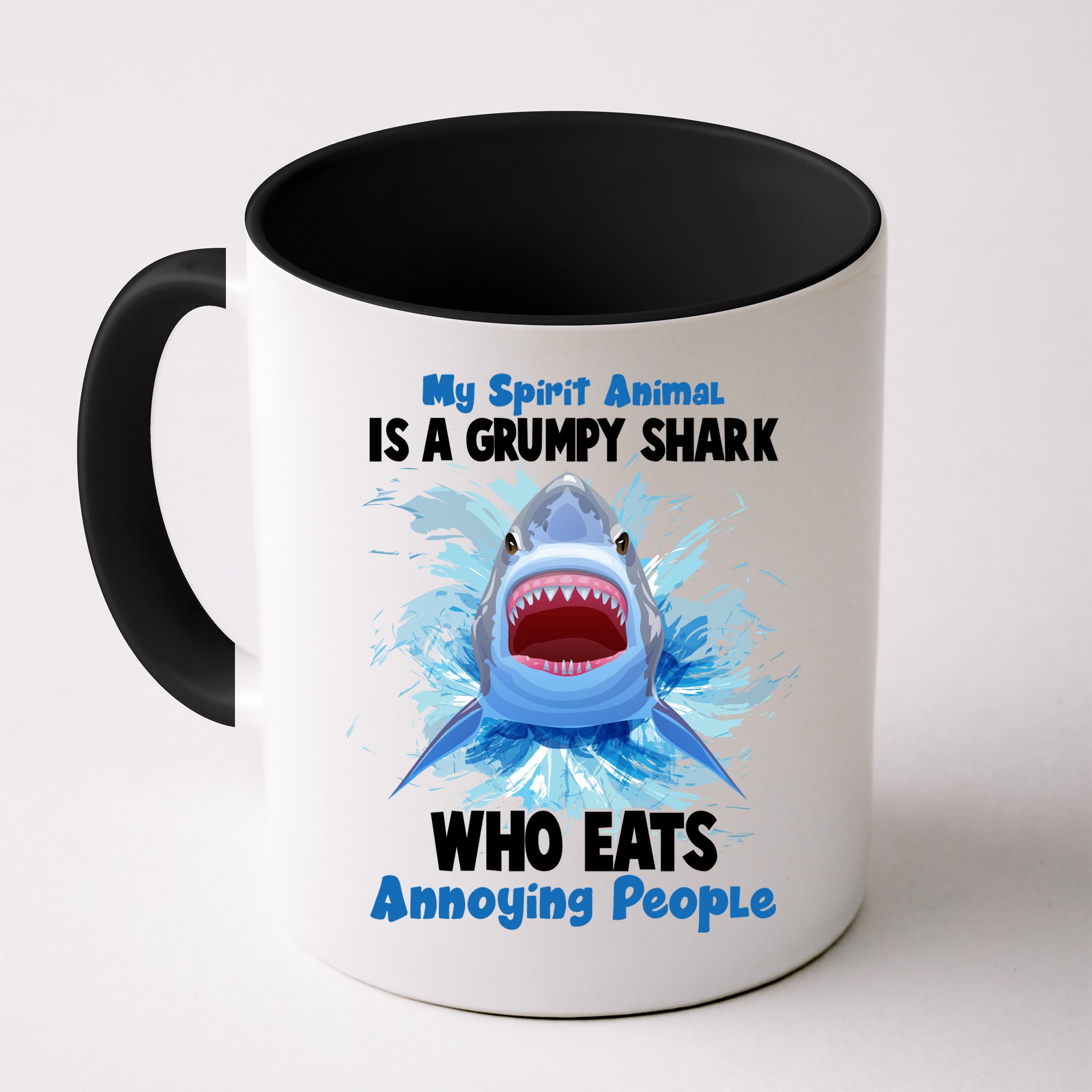 Funny My Spirit Animal Is A Grumpy Shark Mug