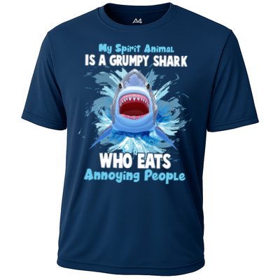 Funny My Spirit Animal Is A Grumpy Shark Performance Shirt