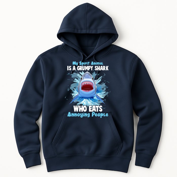 Funny My Spirit Animal Is A Grumpy Shark Hoodie