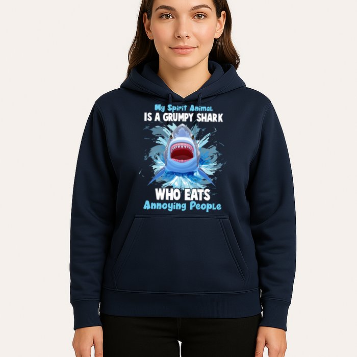 Funny My Spirit Animal Is A Grumpy Shark Hoodie