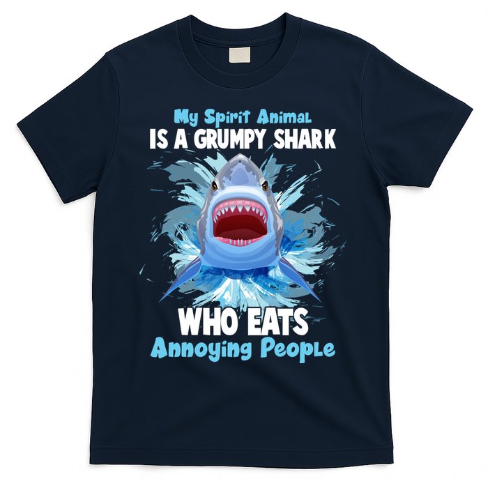 Funny My Spirit Animal Is A Grumpy Shark T-Shirt