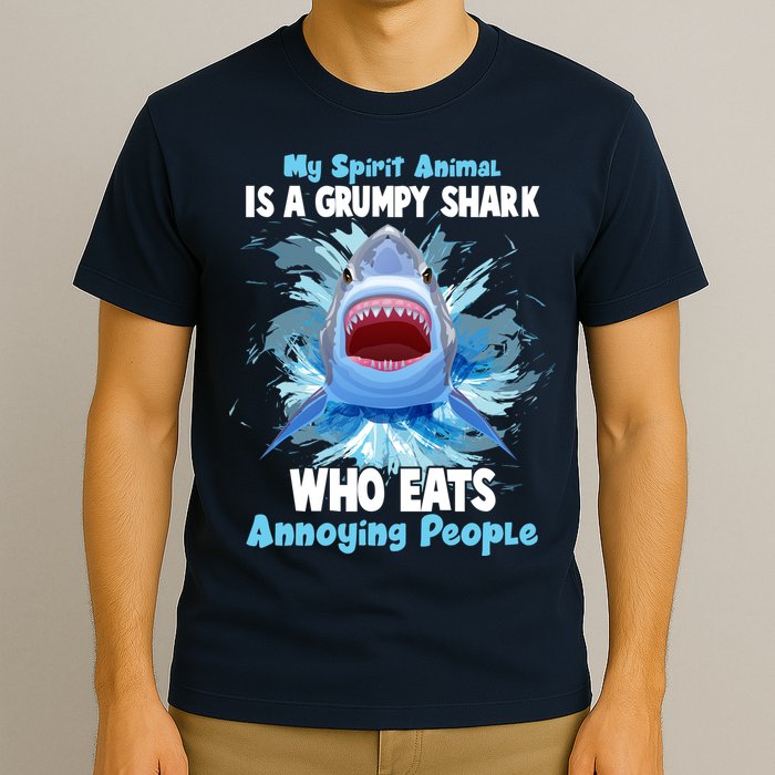 Funny My Spirit Animal Is A Grumpy Shark T-Shirt