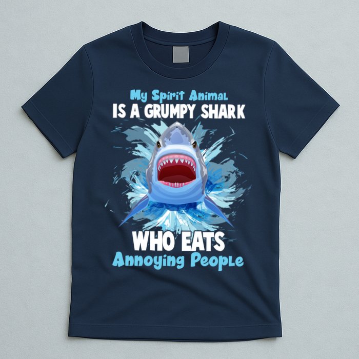 Funny My Spirit Animal Is A Grumpy Shark T-Shirt