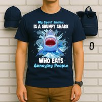 Funny My Spirit Animal Is A Grumpy Shark T-Shirt