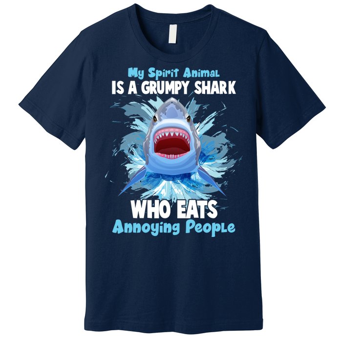 Funny My Spirit Animal Is A Grumpy Shark Premium T-Shirt