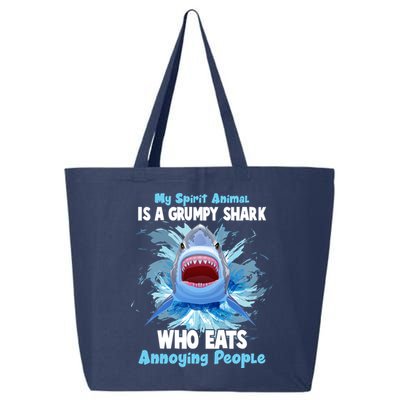 Funny My Spirit Animal Is A Grumpy Shark 25L Jumbo Tote