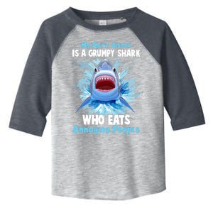 Funny My Spirit Animal Is A Grumpy Shark Toddler Fine Jersey T-Shirt