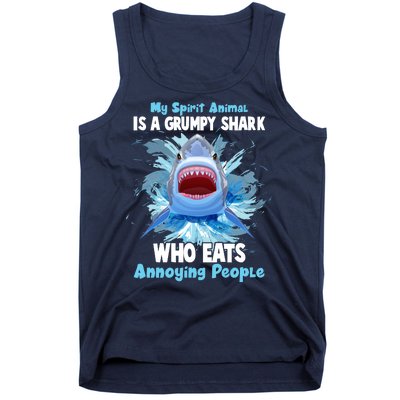 Funny My Spirit Animal Is A Grumpy Shark Tank Top