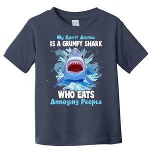 Funny My Spirit Animal Is A Grumpy Shark Toddler T-Shirt