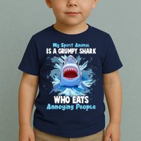 Funny My Spirit Animal Is A Grumpy Shark Toddler T-Shirt