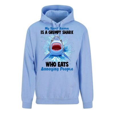 Funny My Spirit Animal Is A Grumpy Shark Unisex Surf Hoodie