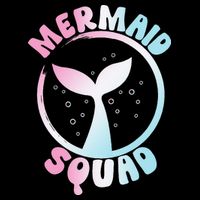 Funny Mermaid Squad Swimming Mermaid Cooling Performance Crew T-Shirt