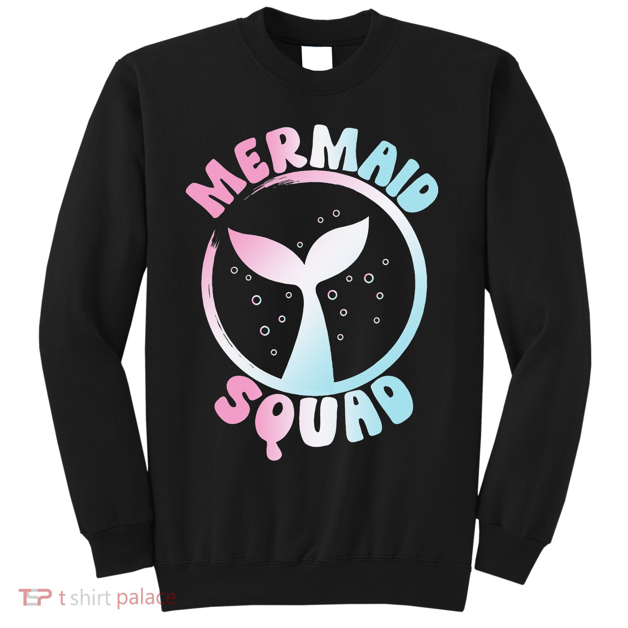 Funny Mermaid Squad Swimming Mermaid Sweatshirt