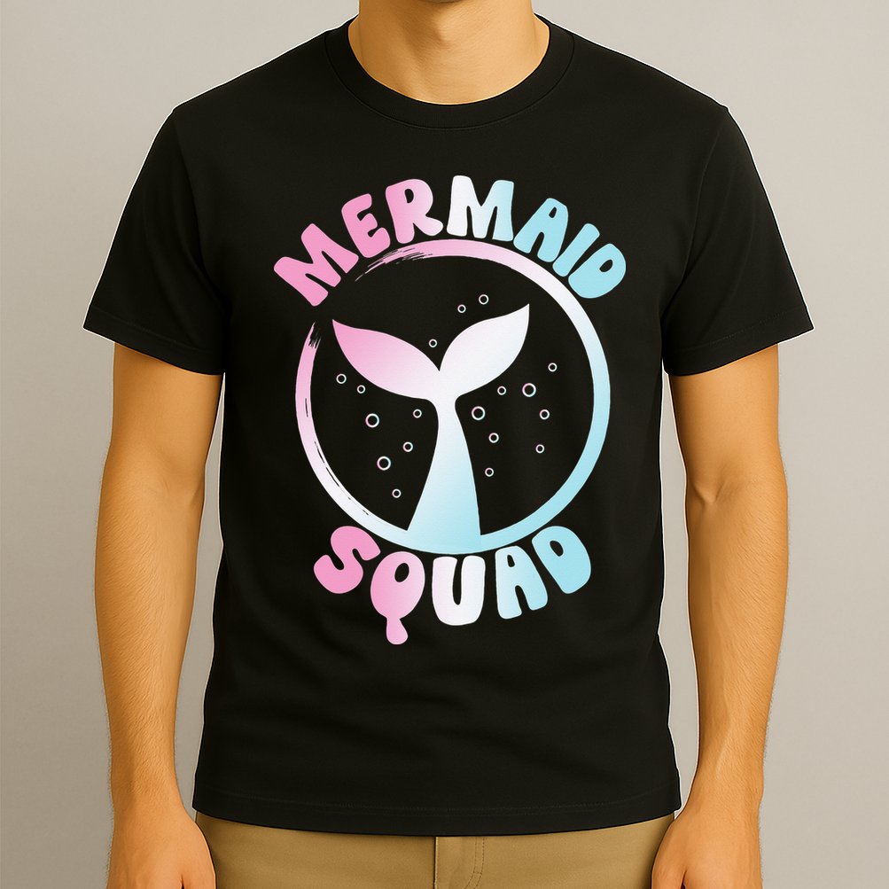 Funny Mermaid Squad Swimming Mermaid T-Shirt