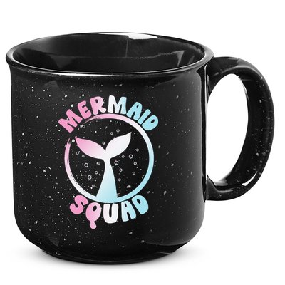 Funny Mermaid Squad Swimming Mermaid 15oz Campfire Ceramic Mug