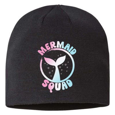 Funny Mermaid Squad Swimming Mermaid Sustainable Beanie