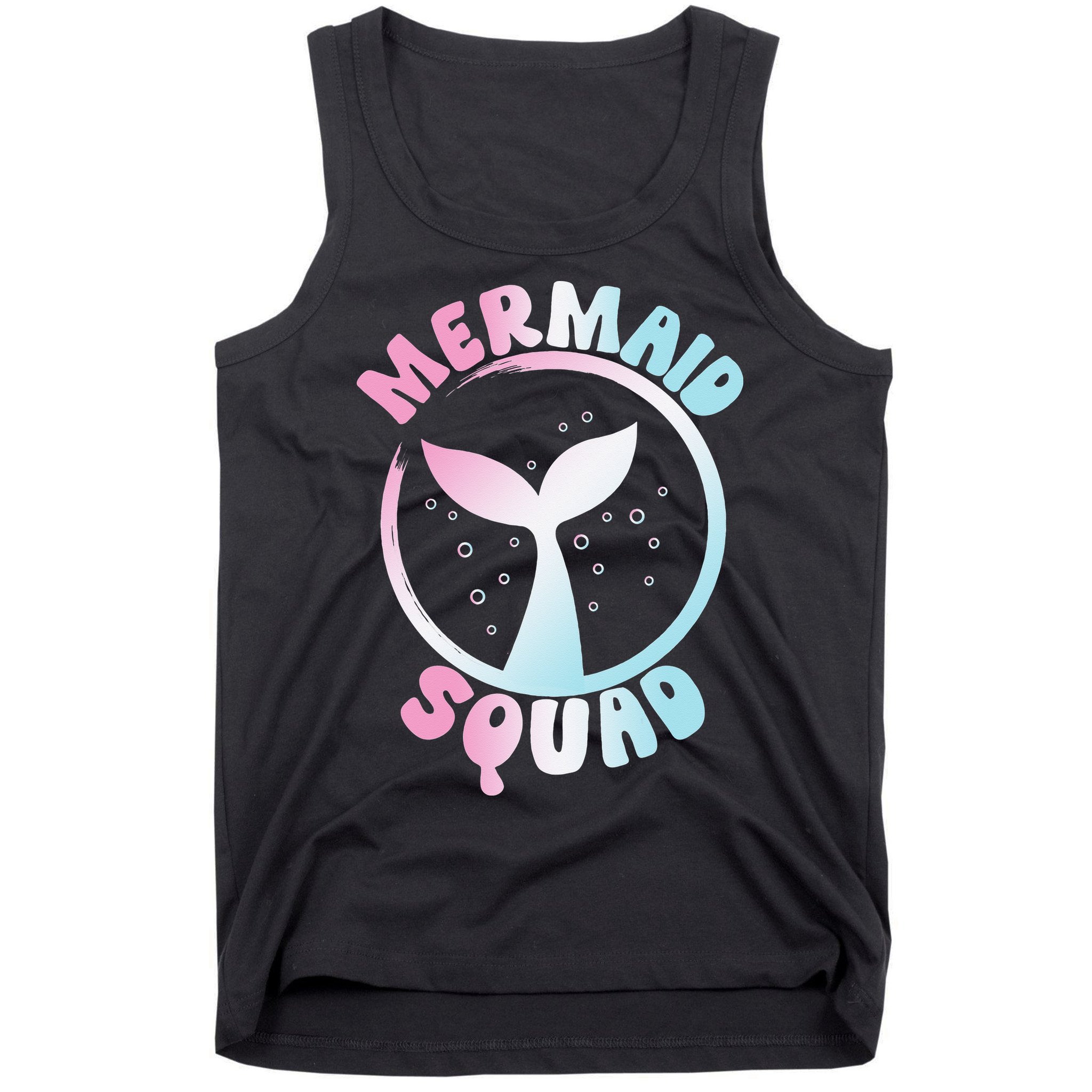 Funny Mermaid Squad Swimming Mermaid Tank Top
