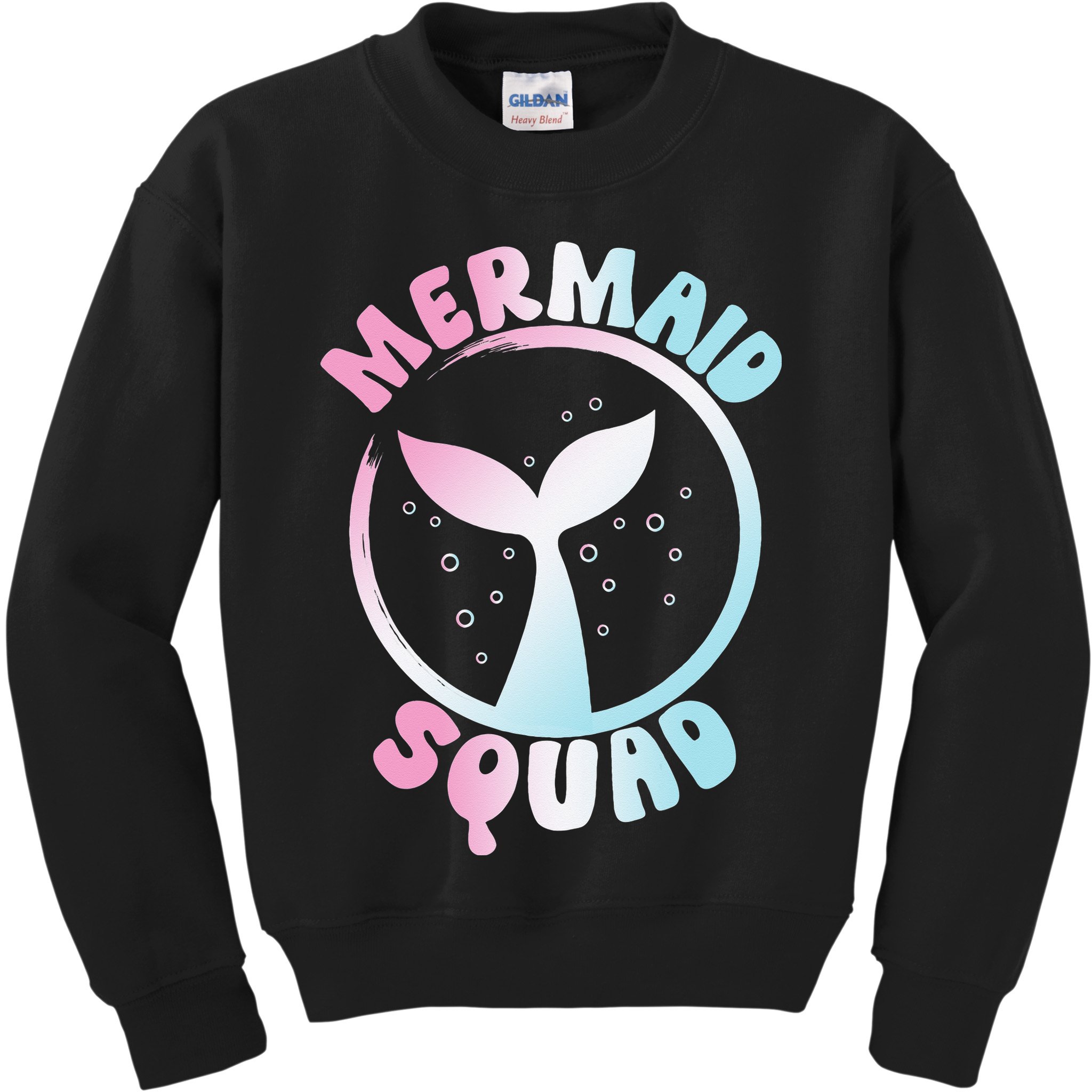 Funny Mermaid Squad Swimming Mermaid Kids Sweatshirt