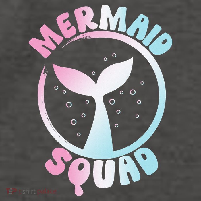 Funny Mermaid Squad Swimming Mermaid Vector Backpack