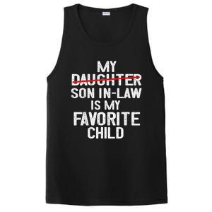 Funny My Son In Law Is My Favorite Child Women PosiCharge Competitor Tank